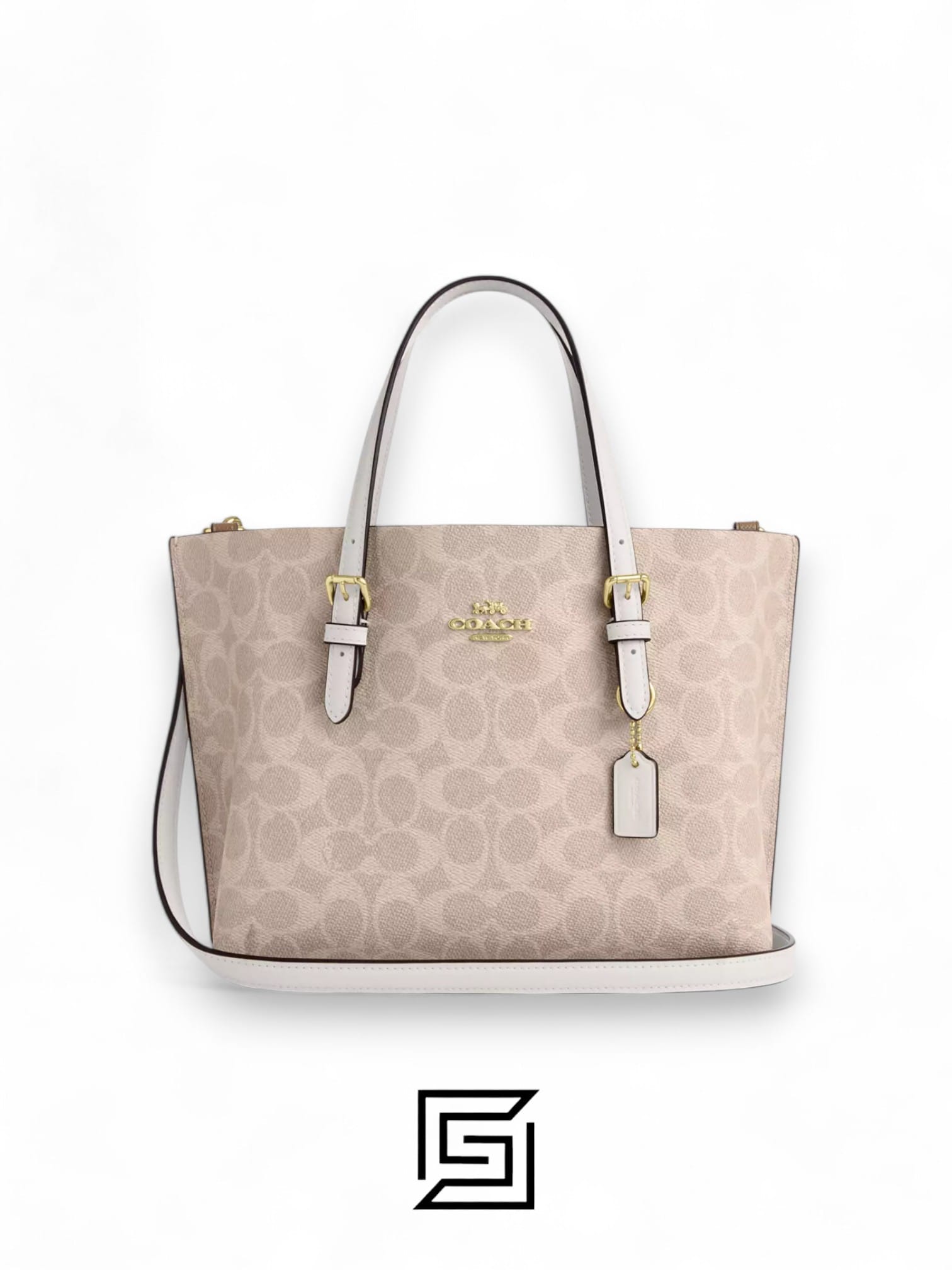 Bags,Leather,Women Mollie Tote Bag 25 In Signature Canvas C4250 Khaki Coach