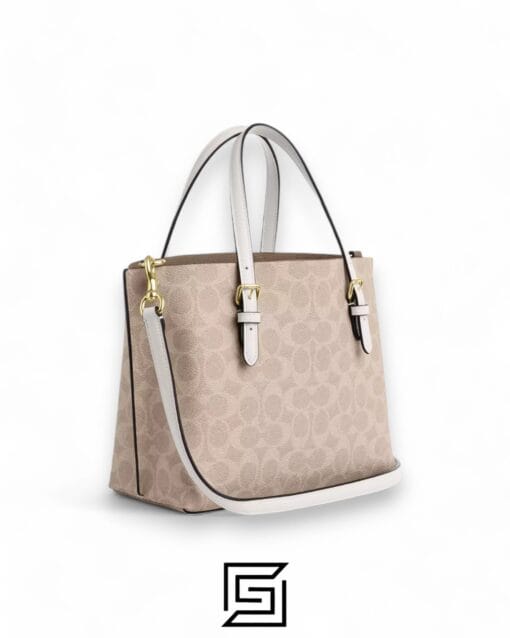 Bags,Leather,Women Mollie Tote Bag 25 In Signature Canvas C4250 Khaki Coach