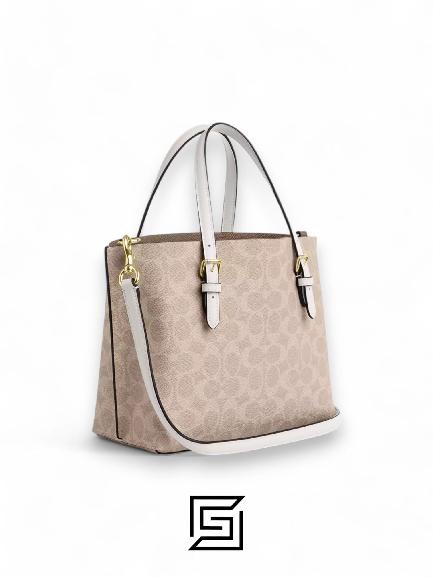 Bags,Leather,Women Mollie Tote Bag 25 In Signature Canvas C4250 Khaki Coach