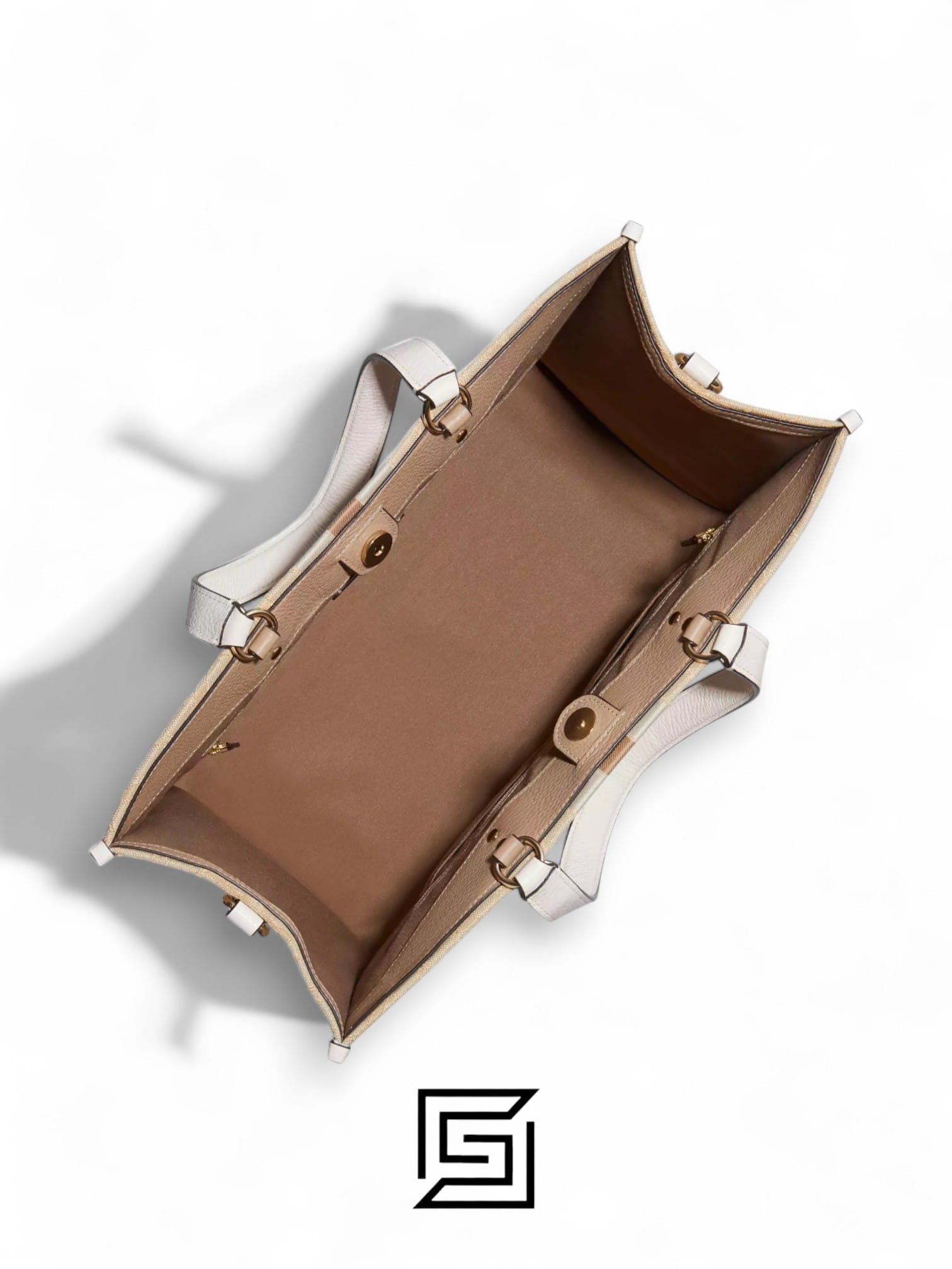 Bags,Leather,Women Dempsey Signature Jacquard Tote with Coach Stripe and Patch Style No. C8448 Big Size Coach