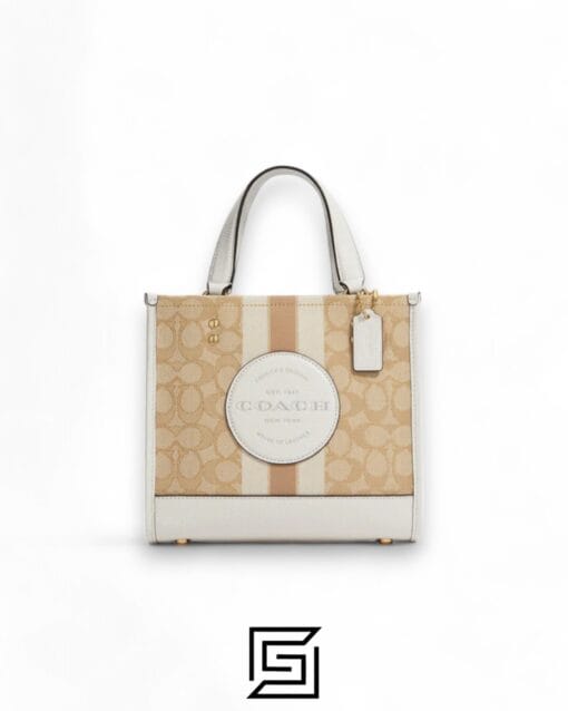 Bags,Leather,Women Dempsey Tote 22 In Signature Jacquard With Stripe And Coach Patch Style No. C8417 Coach