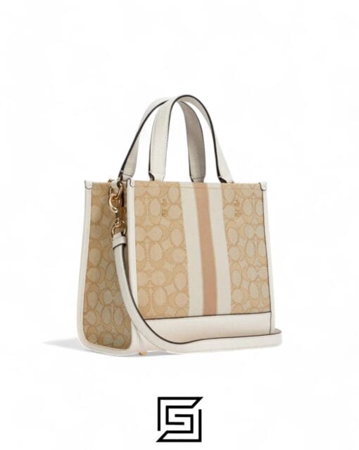 Bags,Leather,Women Dempsey Tote 22 In Signature Jacquard With Stripe And Coach Patch Style No. C8417 Coach
