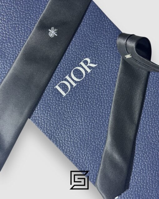 Ties Dior - Black Color With CD Bee Logo Dior