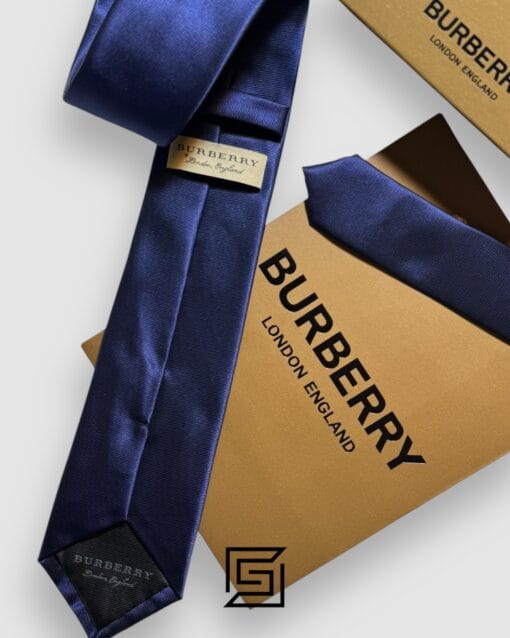 Ties BURBERRY - Navy Blue TB Logo Burberry