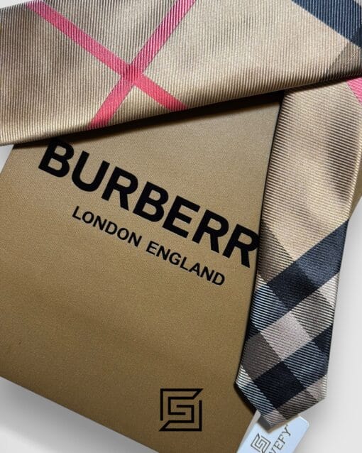 Ties Burberry - Brown Traditional Pattern Burberry