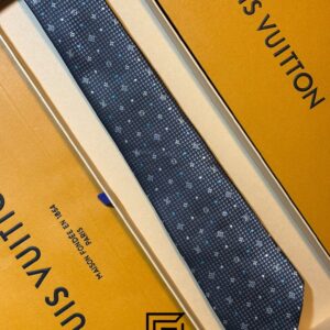 Ties Louis Vuitton - Grey LV Big Pattern With Dots Italian Style Louis Vuitton