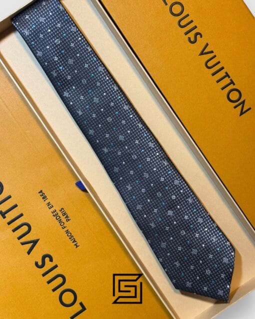 Ties Louis Vuitton - Grey LV Big Pattern With Dots Italian Style Louis Vuitton
