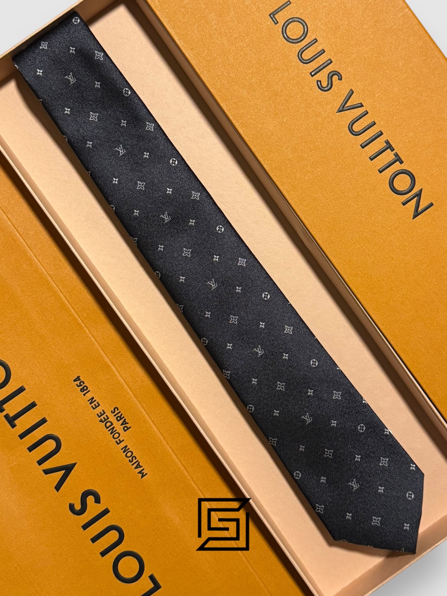 Ties Louis Vuitton - Grey LV Big Pattern Louis Vuitton