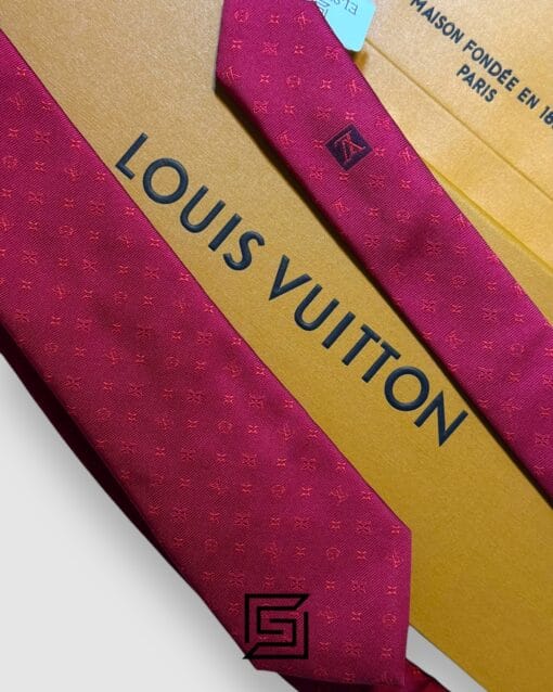 Ties Louis Vuitton - Red LV Big Pattern Louis Vuitton