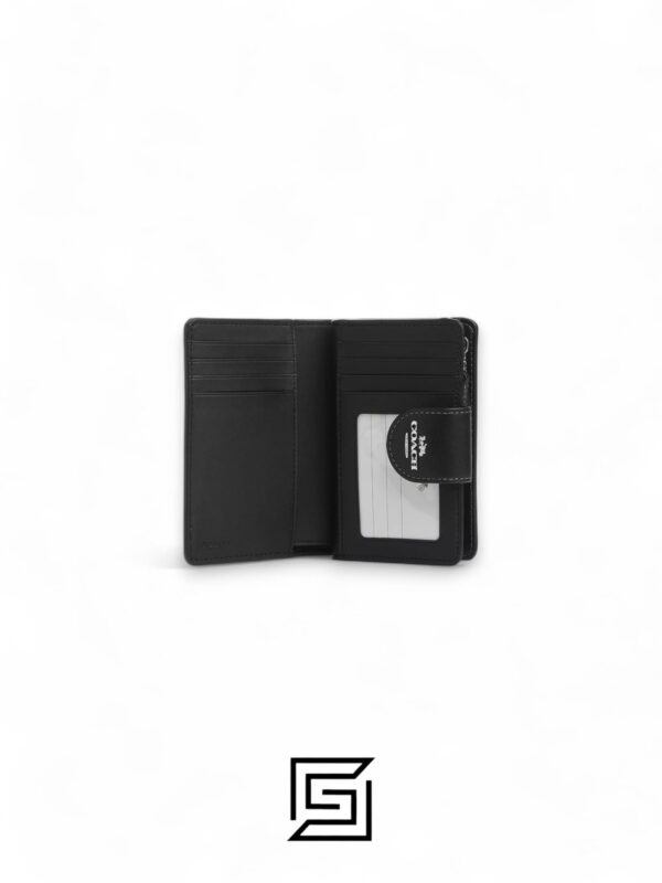 Leather,Wallets,Women Medium Corner Zip Wallet In Signature Canvas Style No. CP420 Coach