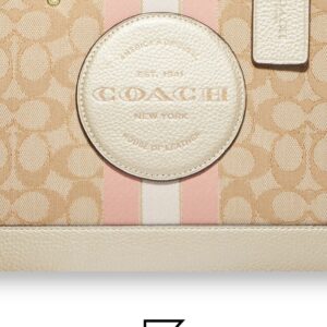 Bags,Leather,Women Dempsey Signature Jacquard Tote with Coach Stripe and Patch Style No. CE984 Big Size Coach