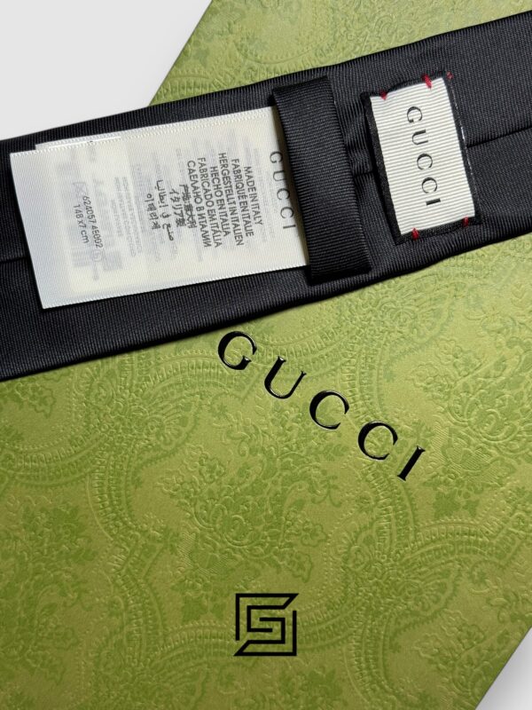 Ties Gucci - Black Color With Big Gold Bee Gucci