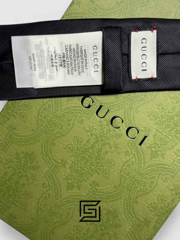 Ties Gucci - Black Color With Red Snak Gucci