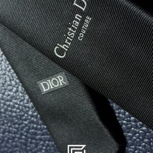 Ties Dior - Black Color With CD Couture Logo Italian Style Dior