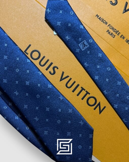 Ties Louis Vuitton - Blue LV Big Pattern Louis Vuitton