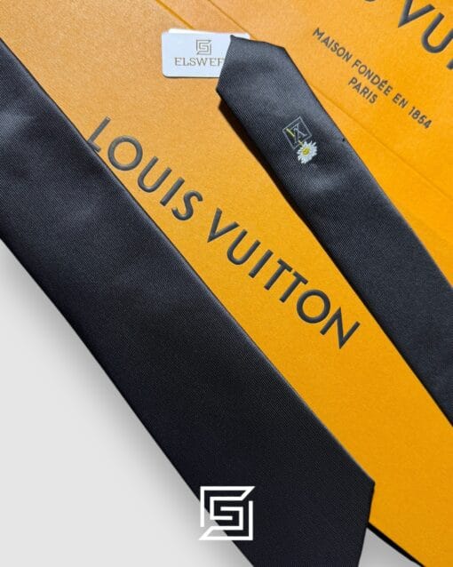 Ties Louis Vuitton - Black With Lv Flower Louis Vuitton