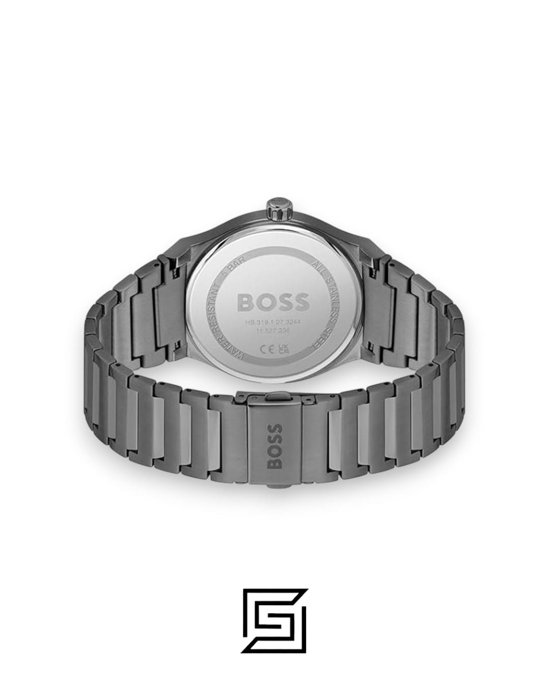 Men,Original Watches HUGO BOSS Mens Stainless Steel Analog Grey Dial Watch 1514078 Boss