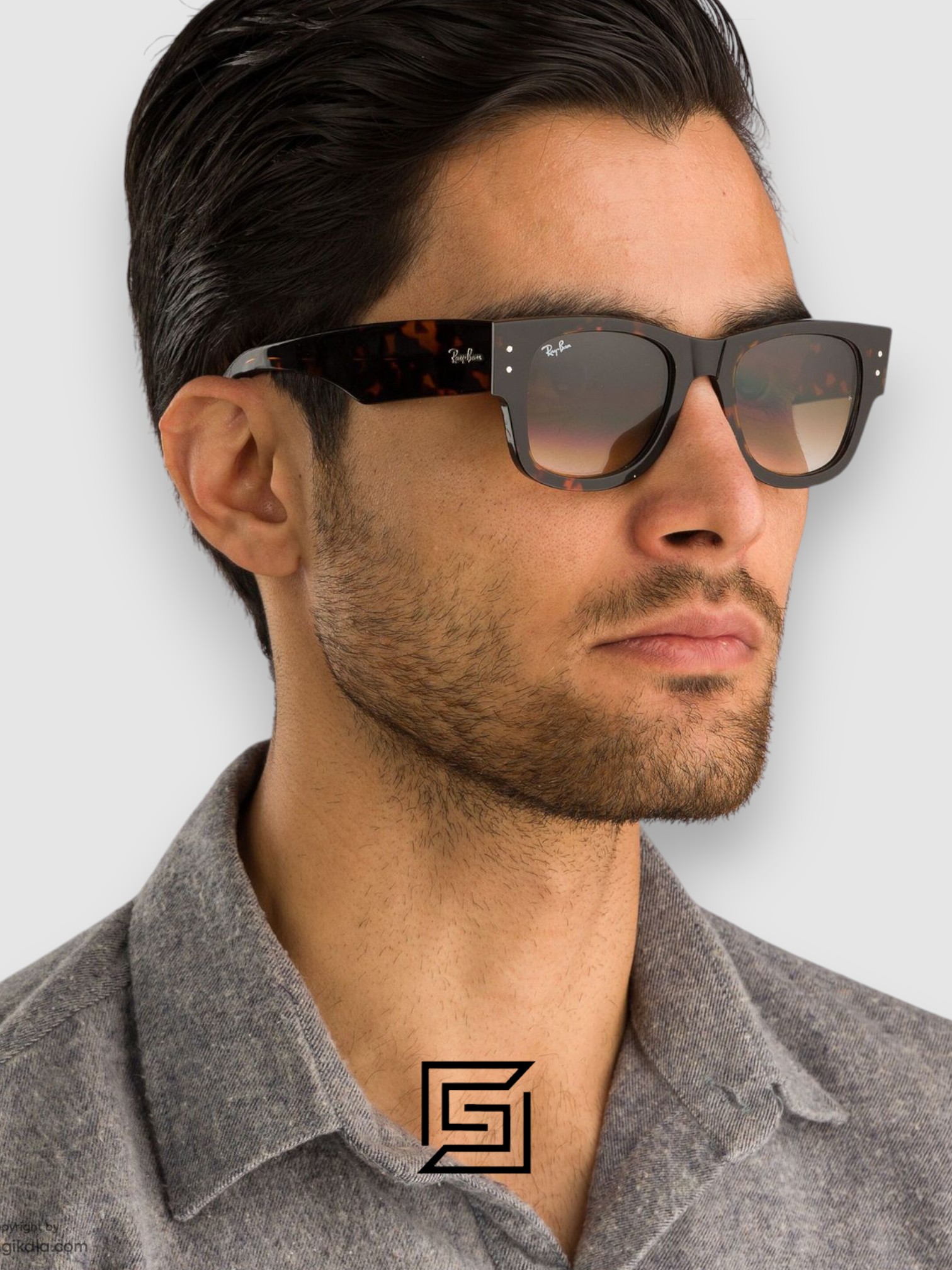 ⁦Ray Ban RB0840 MEGA WAYFARER Sunglasses Unisex⁩ - الصورة ⁦6⁩