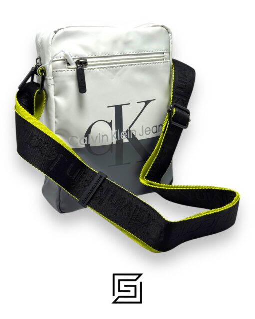 Bags,Leather,Men Ck Cross Bag Bg4-572 White - Grey Calvin Klein
