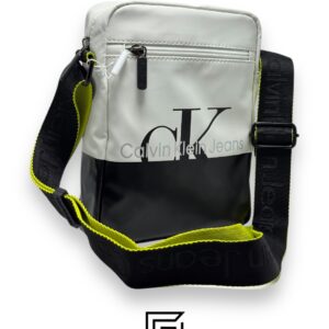 Bags,Leather,Men Ck Cross Bag Bg4-572 White - Black Calvin Klein