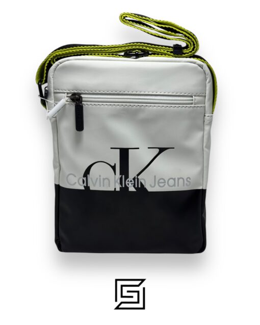 Bags,Leather,Men Ck Cross Bag Bg4-572 White - Black Calvin Klein