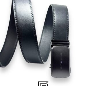 Belts,Leather,Men,Wallets,Men TOMMY SET BELT AND WALLET HILLFIGER HARD LOGO IN MIDDLE BLACK SOLID BELT Tommy Hilfiger