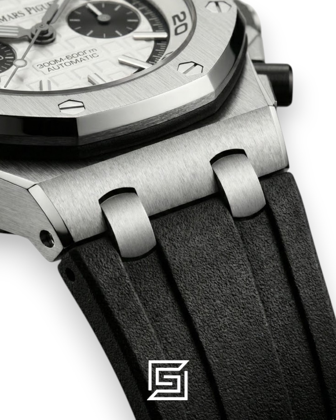 ⁦Audemars Piguet Royal Oak Offshore Diver Chronograph – White Dial – Rubber Strap – Japanese Quartz⁩ - الصورة ⁦3⁩