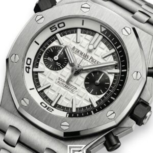 ⁦ROYAL OAK OFFSHORE j03168 2 COUNTERS-M/SILVER - WHITE⁩ - الصورة ⁦2⁩