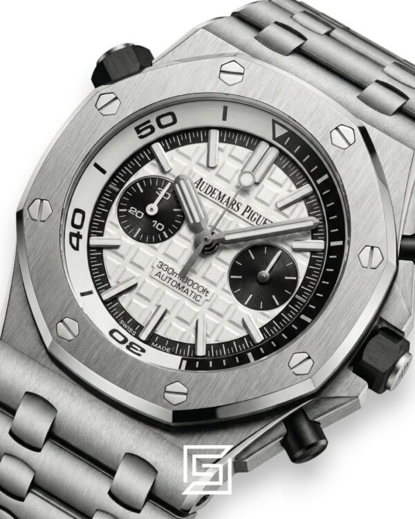 ROYAL OAK OFFSHORE j03168 2 COUNTERS-M/SILVER - WHITE