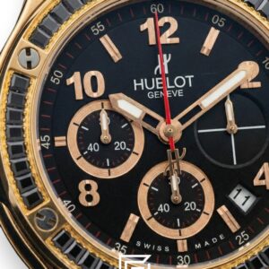Hublot Big Bang Women – Black Diamond Bezel, Rose Gold & Black Dial - Image 2