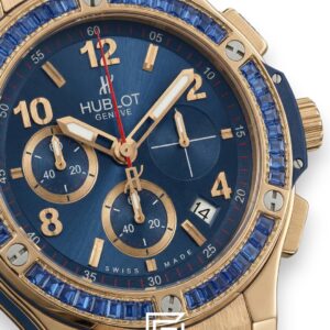 ⁦Hublot Big Bang Women – Blue Diamond Bezel, Rose Gold & Blue Dial⁩ - الصورة ⁦2⁩