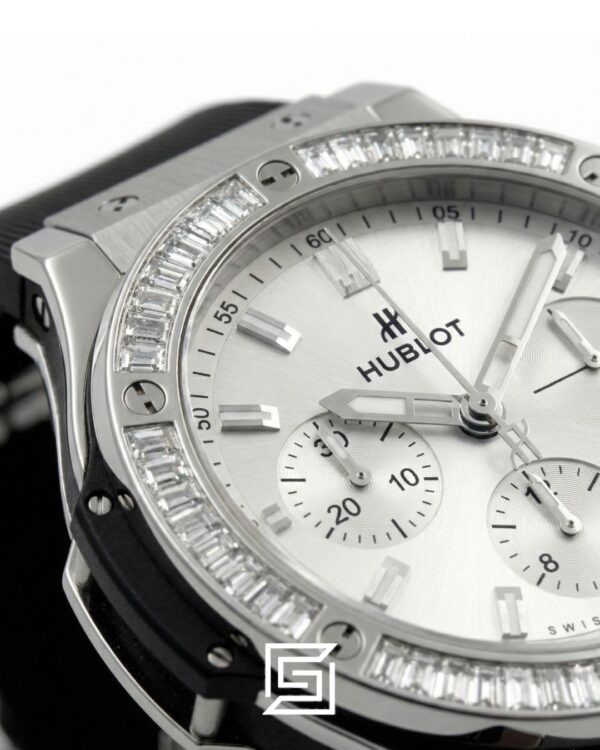 Hublot Big Bang Women - White Diamond - Black Rubber Strap - Japanese Quartz