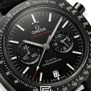 ⁦Omega Speedmaster Dark Side of the Moon – Pitch Black & Nylon Strap⁩ - الصورة ⁦2⁩