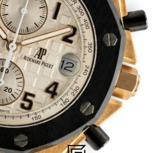 AP Royal Oak Offshore Chronograph Rose Gold White Dial 42mm - Image 2
