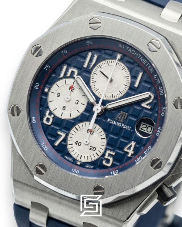 AP Royal Oak Offshore Chronograph Blue Silver Bezel 42mm