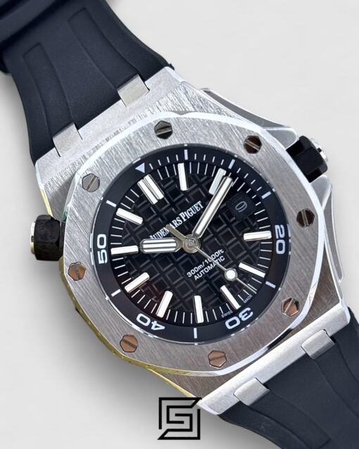 J03168-R AUTOMATIC FLAT-R/BLACK - Black - SILVER