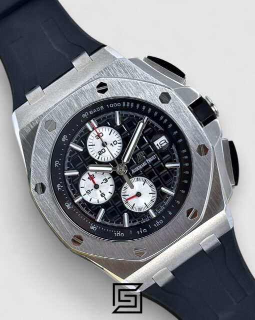 ROYAL OAK OFFSHORE j03168-R/BLACK - HALF WHITE- Silver