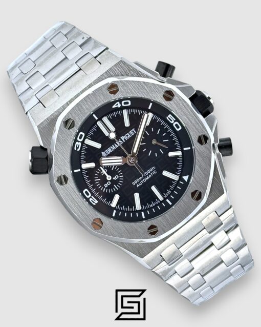 ROYAL OAK OFFSHORE j03168 2 COUNTERS-M/SILVER - BLACK