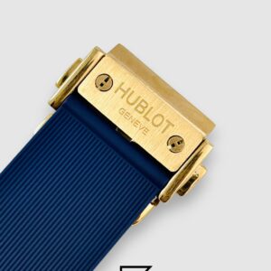 ⁦Hublot Big Bang Women – Blue Diamond Bezel, Rose Gold & Blue Dial⁩ - الصورة ⁦4⁩