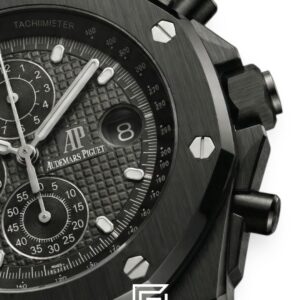 ⁦Audemars Piguet Royal Oak Offshore Full Black – Rubber Strap – Quartz⁩ - الصورة ⁦2⁩