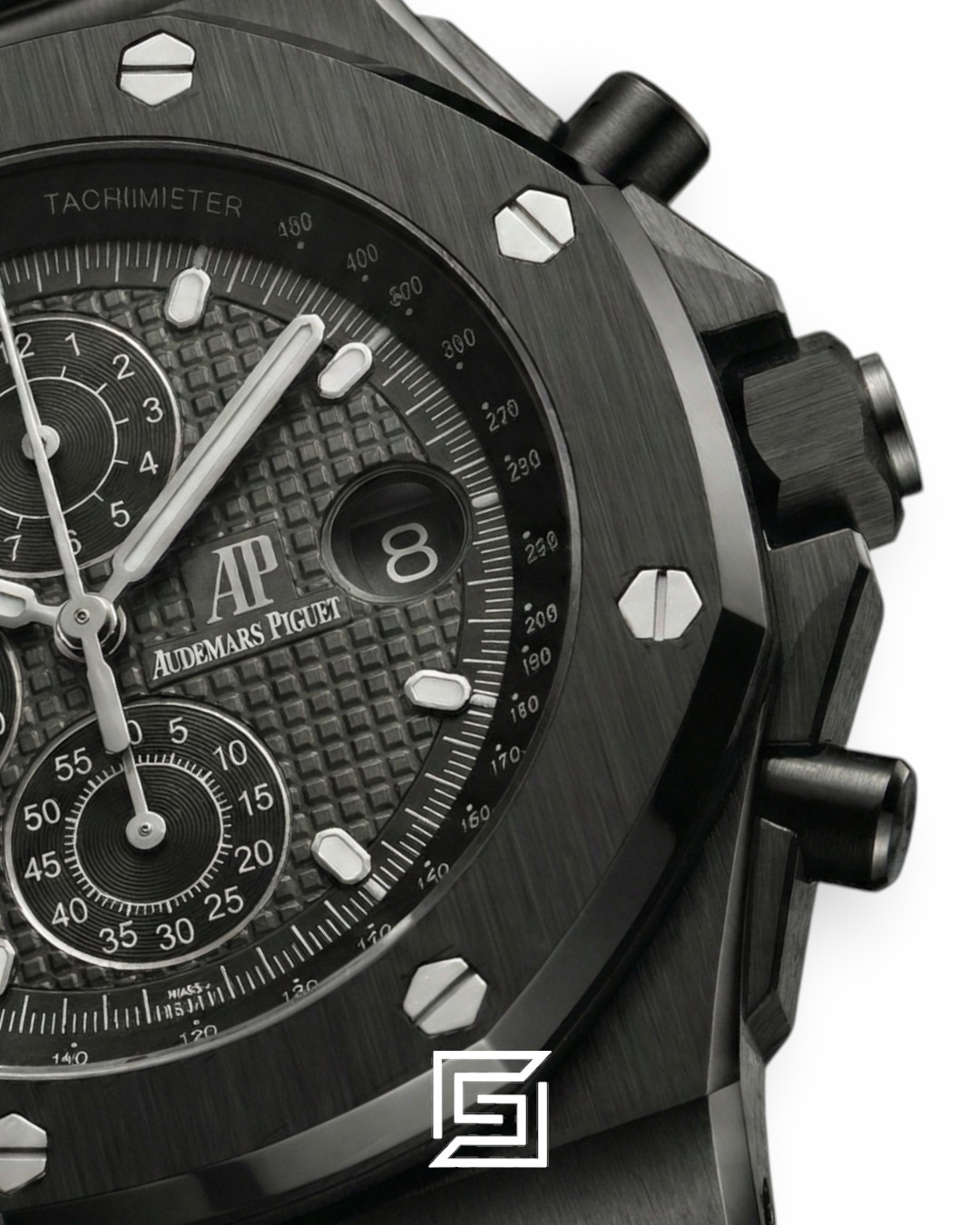 ⁦Audemars Piguet Royal Oak Offshore Full Black – Rubber Strap – Quartz⁩ - الصورة ⁦2⁩