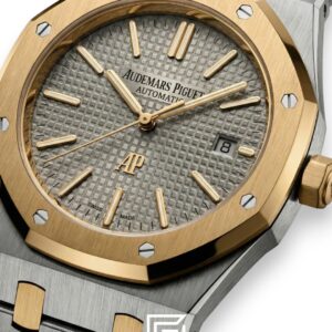 Royal Oak WF0851 Automatic Half Gold Stainless Steel 316 with Grey Flat Tapisserie Dial - Image 2