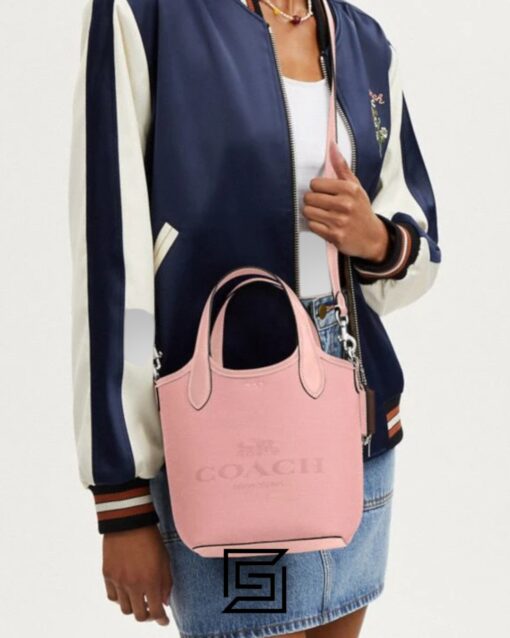 Bags,Leather,Women Hanna Bucket Bag CR169 Pink Coach