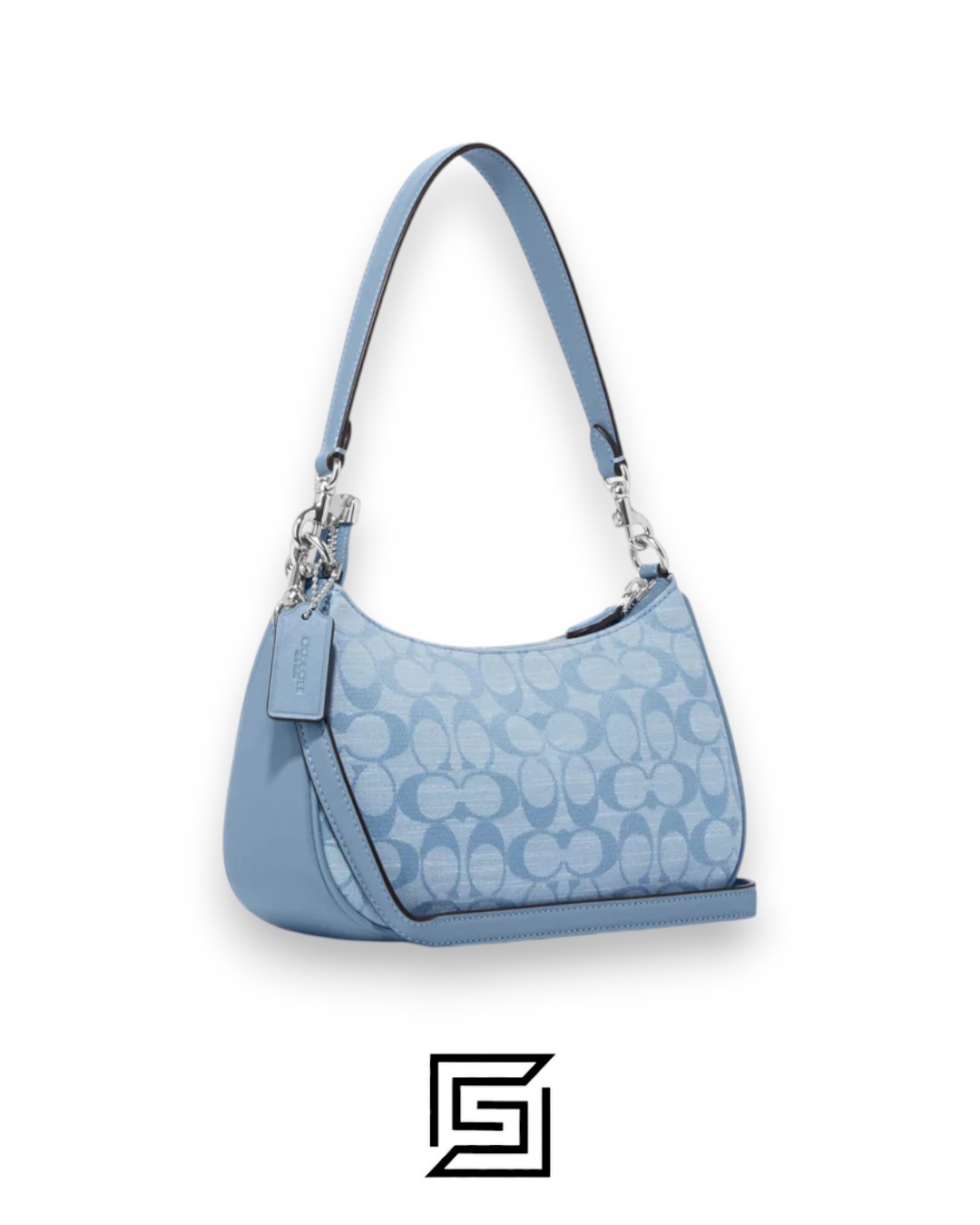 Bags,Leather,Women Teri Shoulder Bag In Signature Chambray CH139 Coach