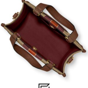 Bags,Leather,Women Dempsey Tote Bag In Signature Jacquard With Stripe And Coach Patch Style No. C8417 Brown Coach