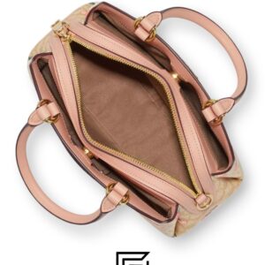 Bags,Leather,Women Mini Lillie Carryall In Signature Canvas With Strawberry Print Style No. CB598 Coach