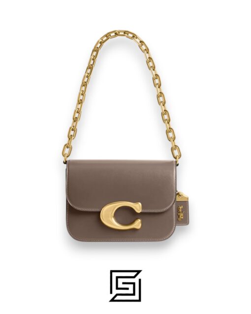 Bags,Leather,Women Idol Bag Style No.CM557 Light Brown Coach