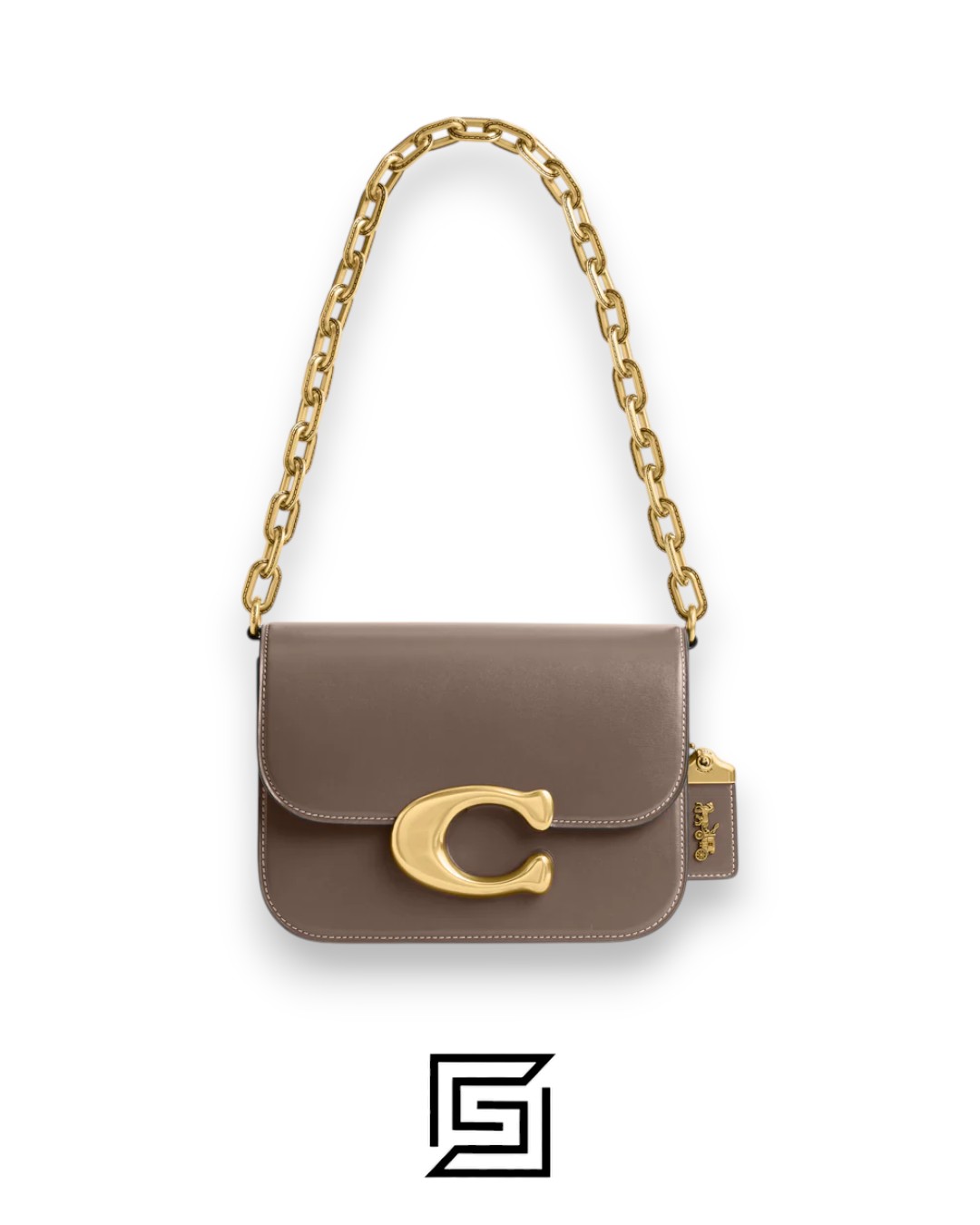 Bags,Leather,Women Idol Bag Style No.CM557 Light Brown Coach