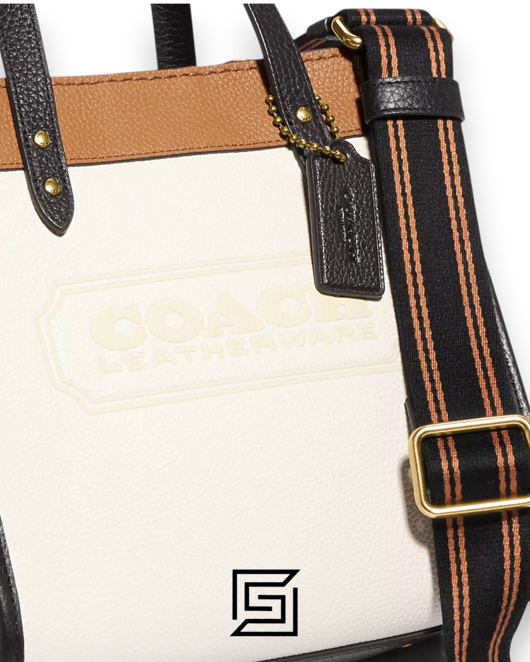 Bags,Leather,Women Field Tote 22 In Colorblock With Coach Badge C3461 Coach