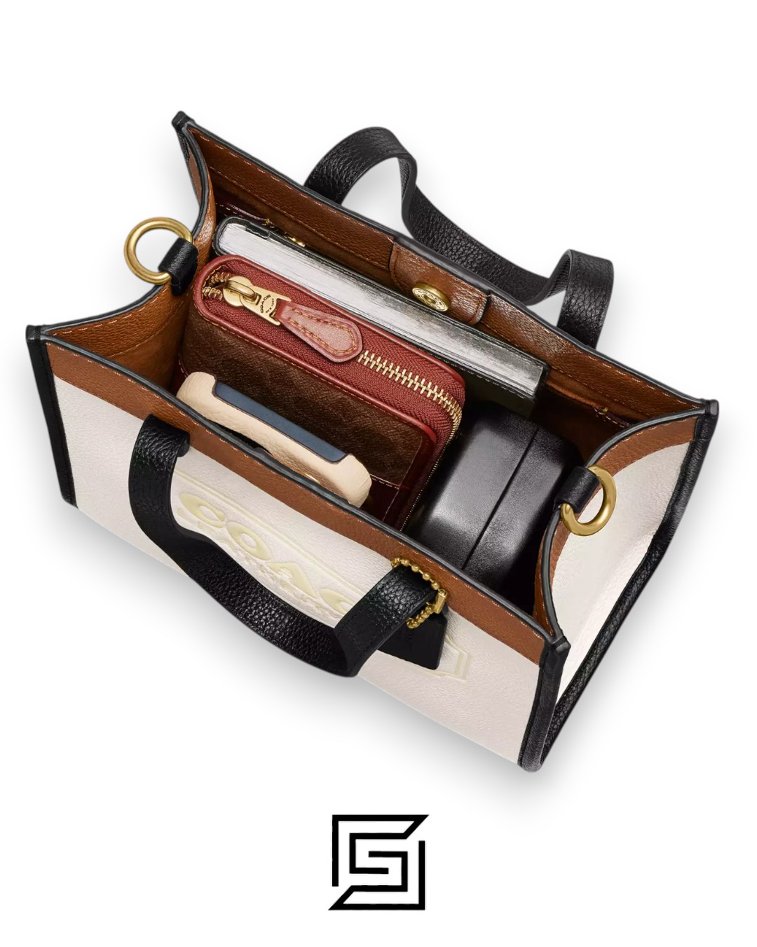 Bags,Leather,Women Field Tote 22 In Colorblock With Coach Badge C3461 Coach